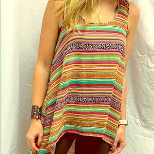 High-low Striped Penelope Project Tank